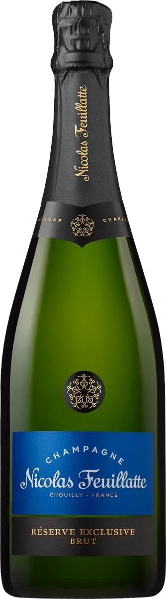 Nicolas Feuillatte Reserve Exclusive Brut - 40% Pinot Meunier, 40% Pinot Noir, 20% Chardonnay (Champagne)