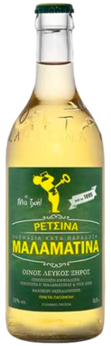 Retsina Malamatina - Rhoditis, Savatiano