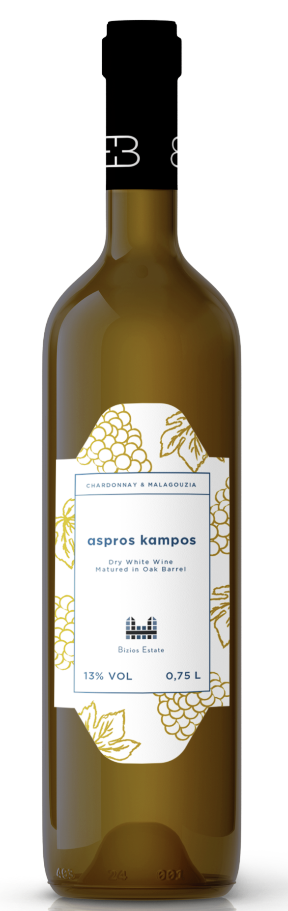 Vino E Pane Bizios Aspros Kampos - 65% Chardonnay & 35% Malagrazia (2024)